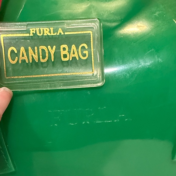 Furla Green and Pink Satchel Bag - Picture 2 of 4